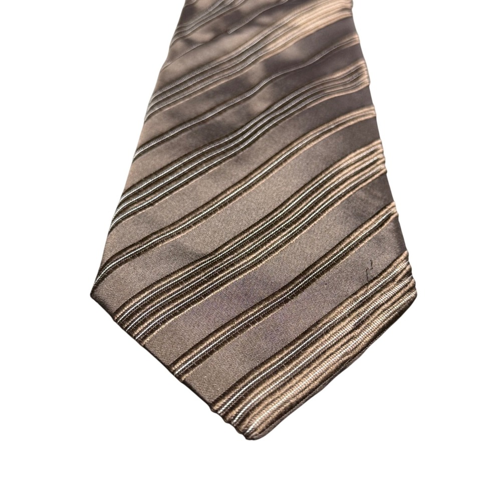 Daniel Milano 1956 Necktie‎ Striped Handmade in Italy Silk Blend